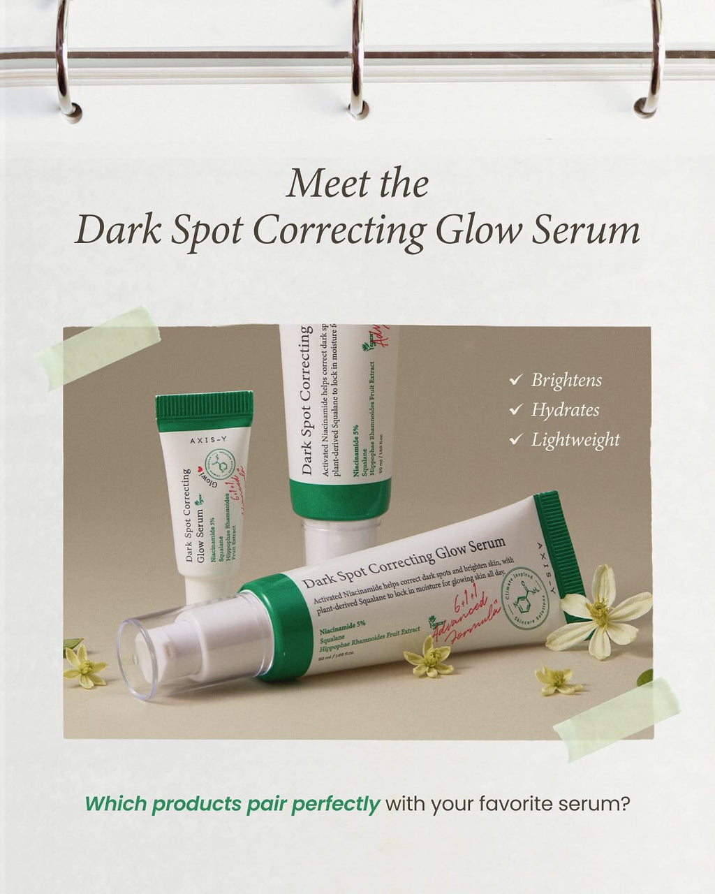 Axis-Y Dark Spot Correcting Glow Serum : From Dark Spots to Radiance