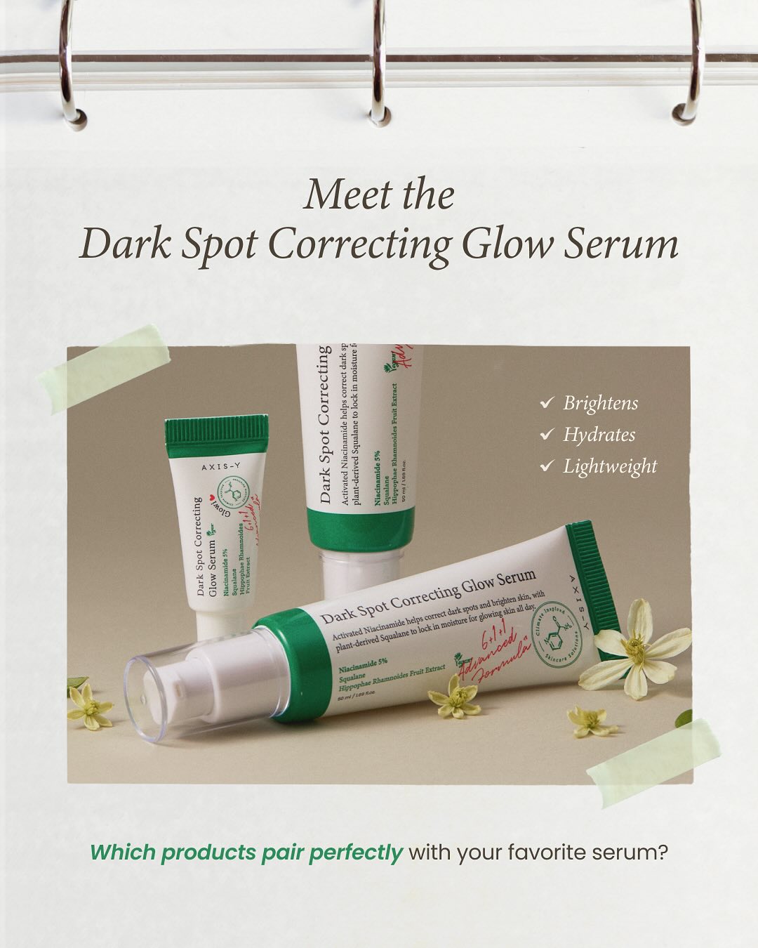 Axis-Y Dark Spot Correcting Glow Serum : From Dark Spots to Radiance